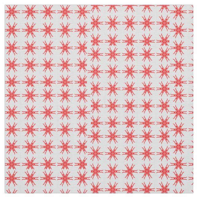 Tecido padrão branco vermelho A 2-22 (Modelo)