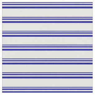 Tecido Padrão brilhante azul e branco com risca