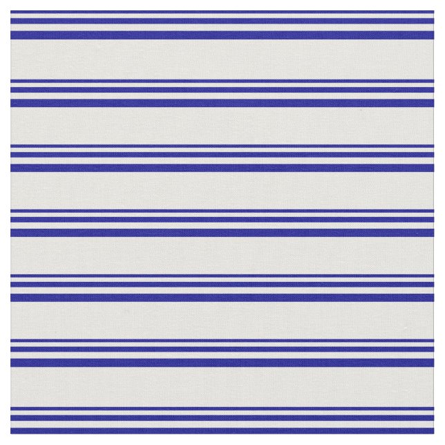 Tecido Padrão brilhante azul e branco com risca (Detalhe)