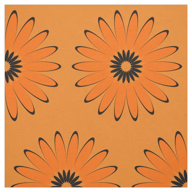 Tecido Padrão Brilhante de Abstrato Sunflower (Modelo)