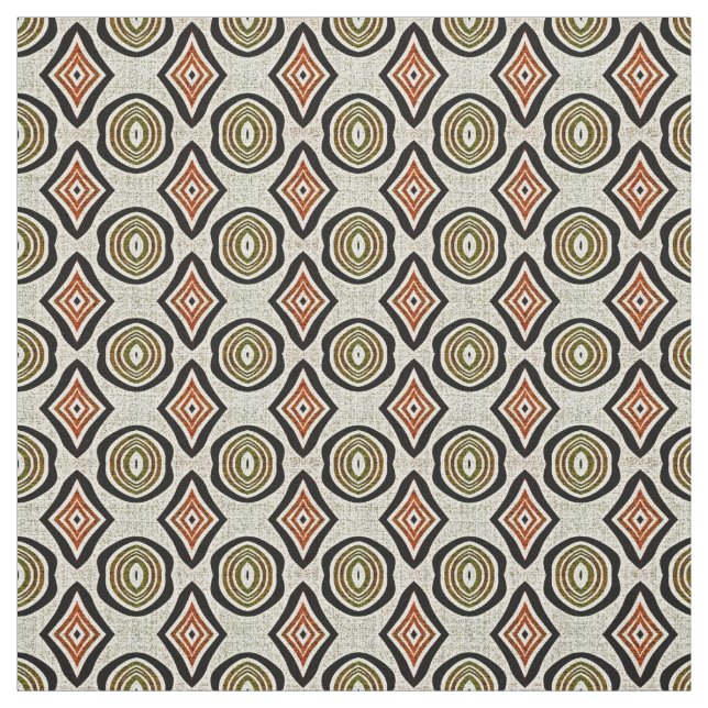Tecido Padrão Brown Taupe Beige Burnt Orange Bali Batik (Modelo)