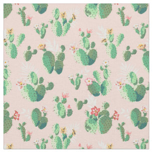 Tecido Padrão Cactus
