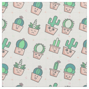 Tecido Padrão Cactus Caqucolor Cute