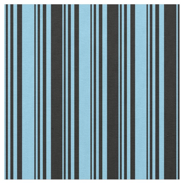 Tecido Padrão Céu Azul e Preto Vinculado (Detalhe)