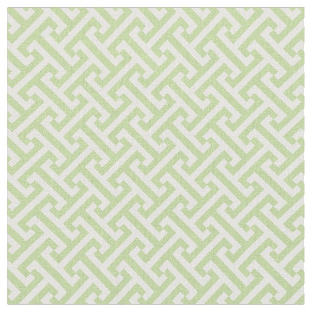 Tecido Padrão-chave grego do Mint Green (Detalhe)