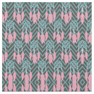 Tecido Padrão Chevron Coletor Rosa-Rosa-Rosa-Boêmia