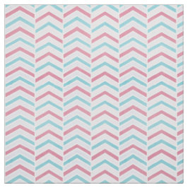 Tecido Padrão Chevron de Cereja e Azul Esmaecidos