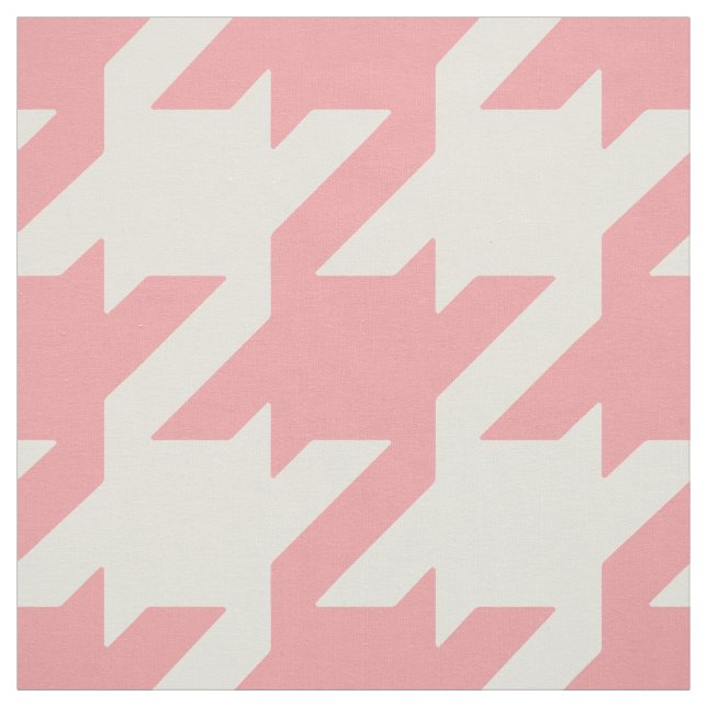 Tecido Padrão chic bold rosa e houndstooth amarelo (Modelo)