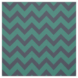 Tecido Padrão chic indigo blue e emerald green chevron