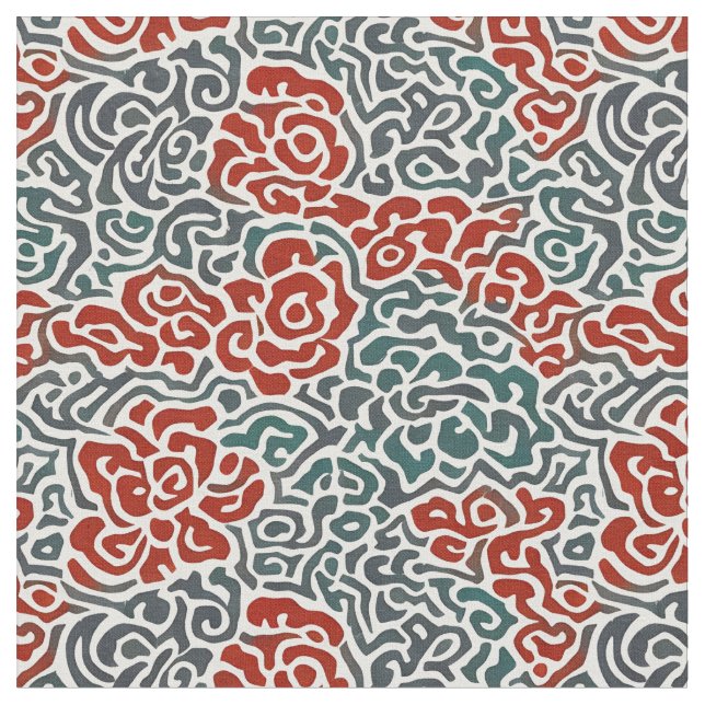 Tecido Padrão Chinês Tradicional Japonês (Detalhe)