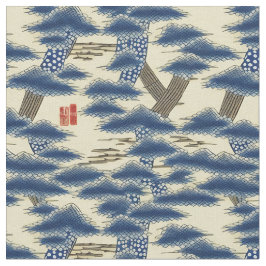 Tecido Padrão Chinês Tradicional Japonês