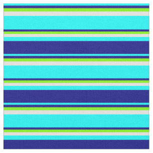 Tecido Padrão ciano, azul, verde e ciano claro