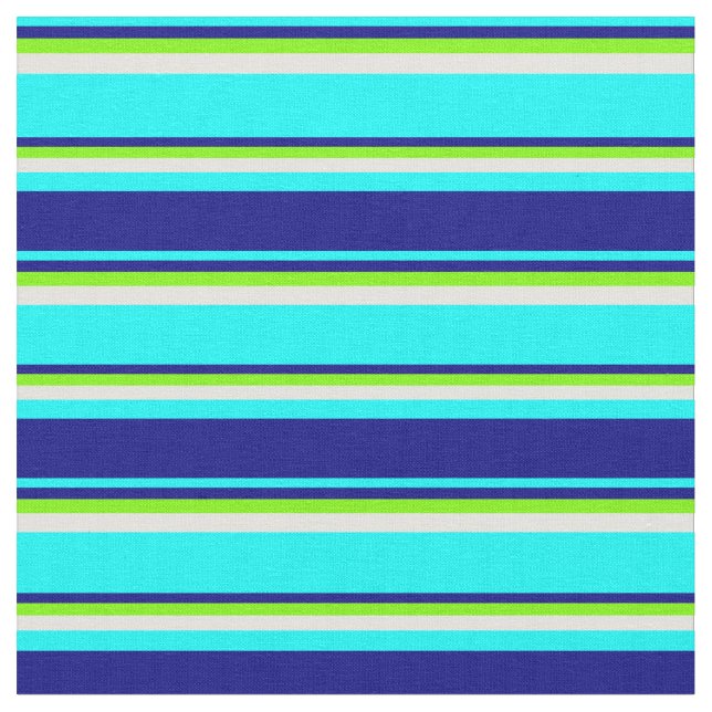 Tecido Padrão ciano, azul, verde e ciano claro (Detalhe)