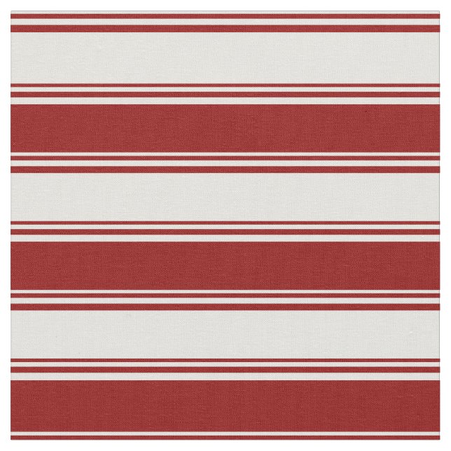 Tecido Padrão Cinano Claro e Vermelho Escuro Striped (Detalhe)