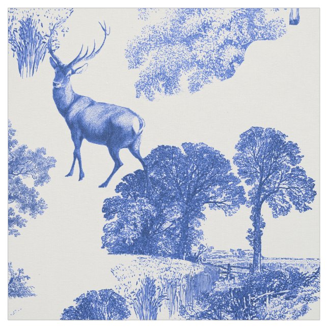 Tecido Padrão Clássico Azul de Depósito de Milho Francês (Modelo)