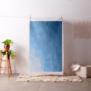 Tecido Padrão clássico de malha geométrica azul