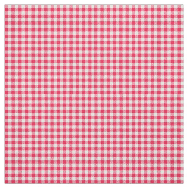 Tecido Padrão Clássico do País Gingham Vermelho (Modelo)