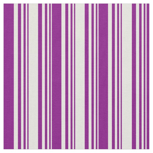 Tecido Padrão colorido bege e roxo (Detalhe)