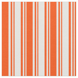 Tecido Padrão colorido branco e vermelho