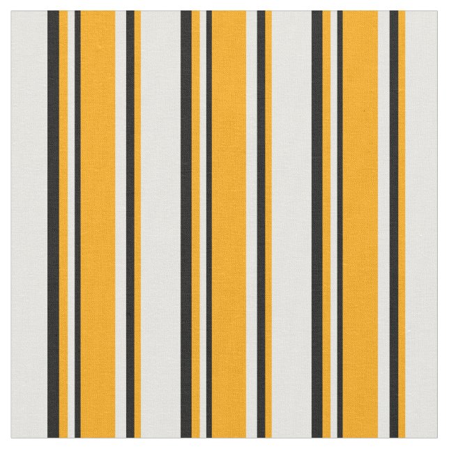 Tecido Padrão colorido branco, laranja e preto (Detalhe)