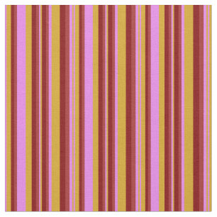 Tecido Padrão Colorido de Goldenrod, Violet, Brown & Maro