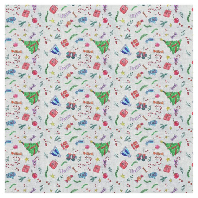 Tecido Padrão Colorido de Streamers Confetti (Detalhe)