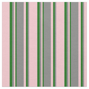Tecido Padrão colorido rosa, Cinza e verde escuro