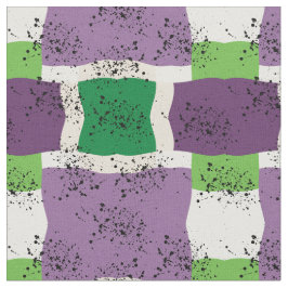 Tecido padrão colorido - roxo, verde, quadrado