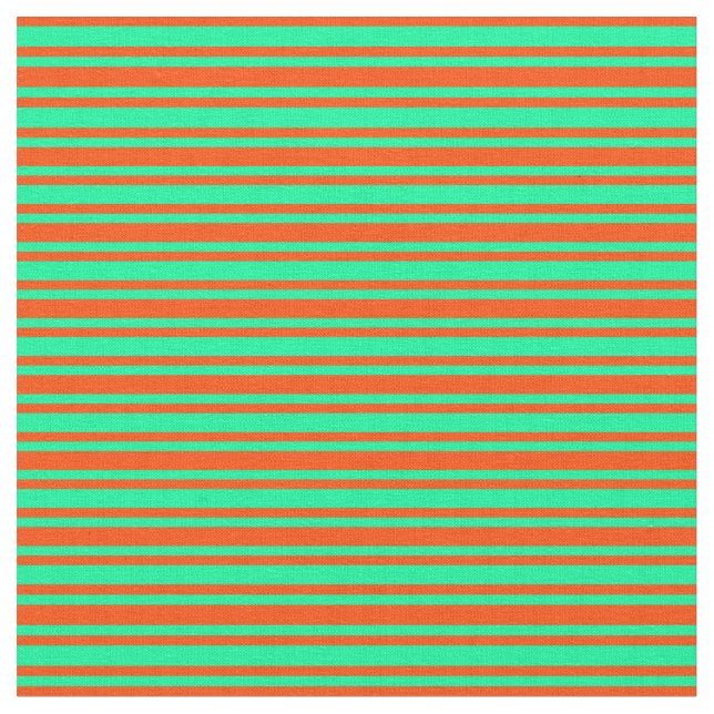 Tecido Padrão Colorido Vermelho e Verde de faixas (Detalhe)