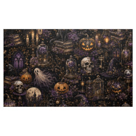 Tecido Padrão contínuo assustador de Halloween gótico vin