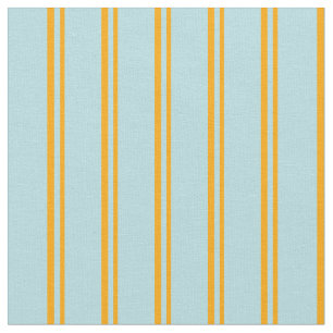 Tecido Padrão Cor de Laranja e Pó Azul de Stripes