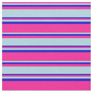 Tecido Padrão cor-de-rosa profundo, azul claro e azul-ali