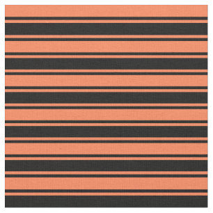 Tecido Padrão Coral e Preto de Stripes
