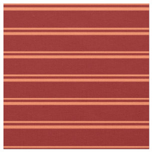 Tecido Padrão Coral e Vermelho Escuro Striped/Links