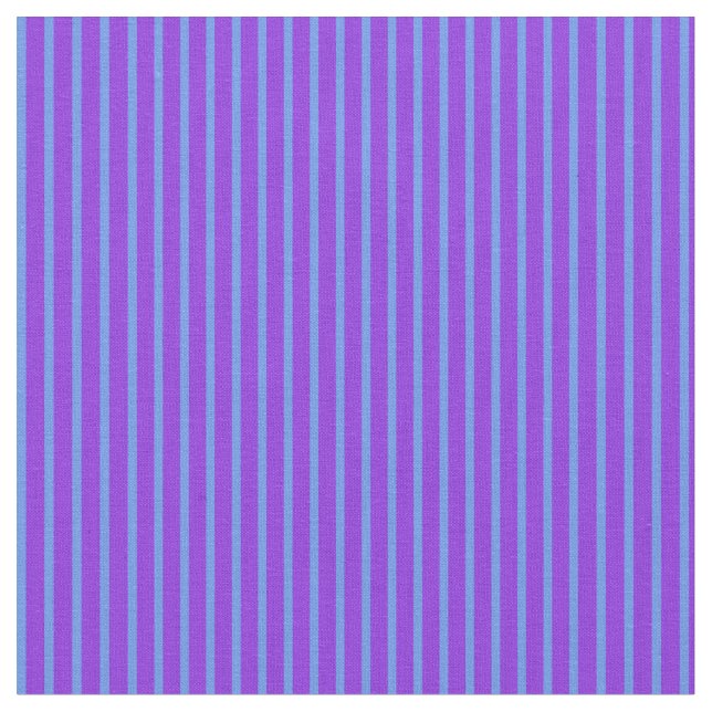 Tecido Padrão Cornflower Blue & Purple Lines/Stripes (Detalhe)