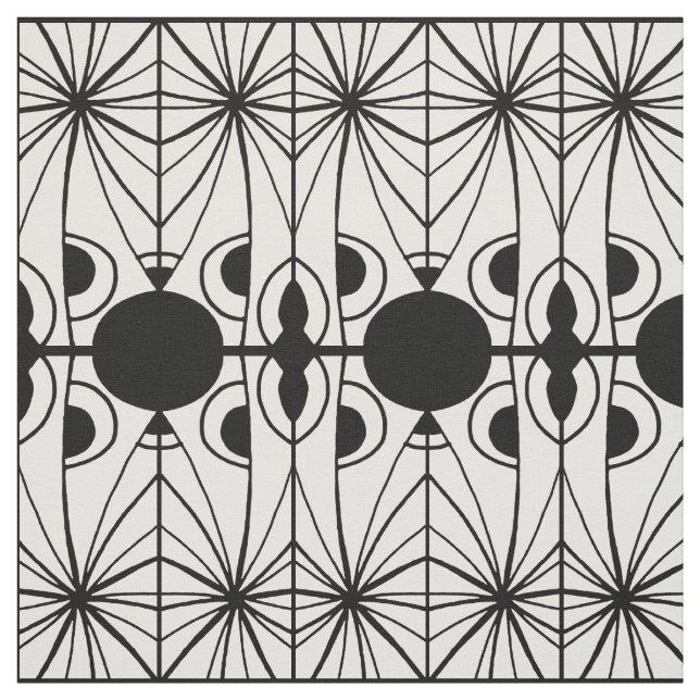 Tecido Padrão criativo preto e branco (Modelo)