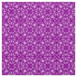 Tecido Padrão damaço medieval, roxo ametista