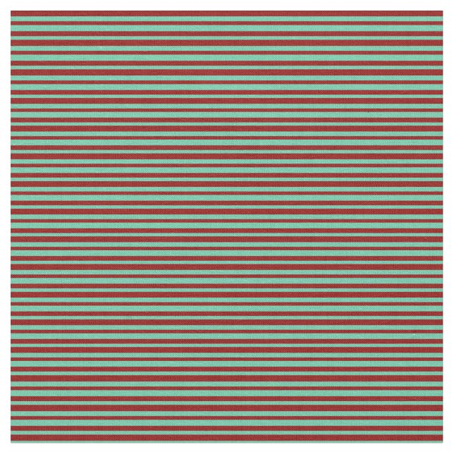 Tecido Padrão Dark Red and Aquamarine Stripes (Detalhe)