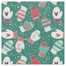 Padrão das Mittens do Natal do inverno, Verde