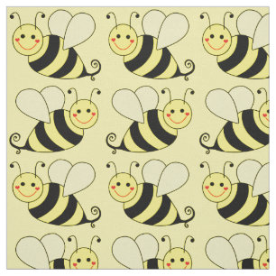 Tecido Padrão de Abelhas de Bumble de Corte v4
