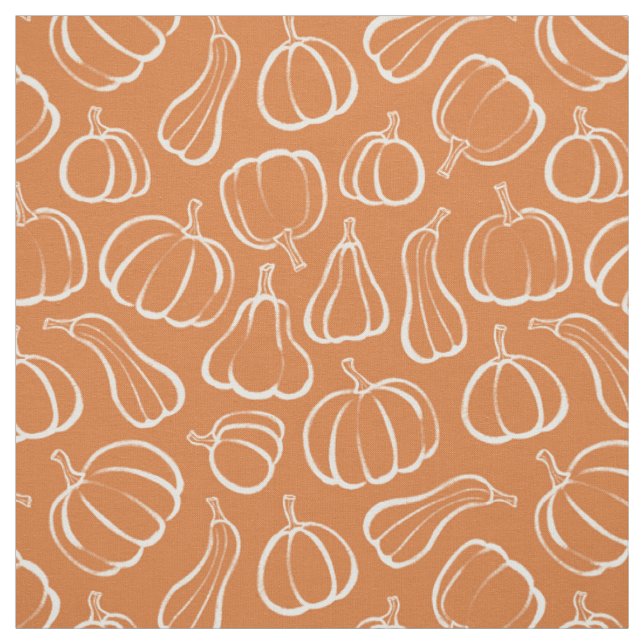 Tecido Padrão de Abóbora Laranja Outono Halloween (Modelo)