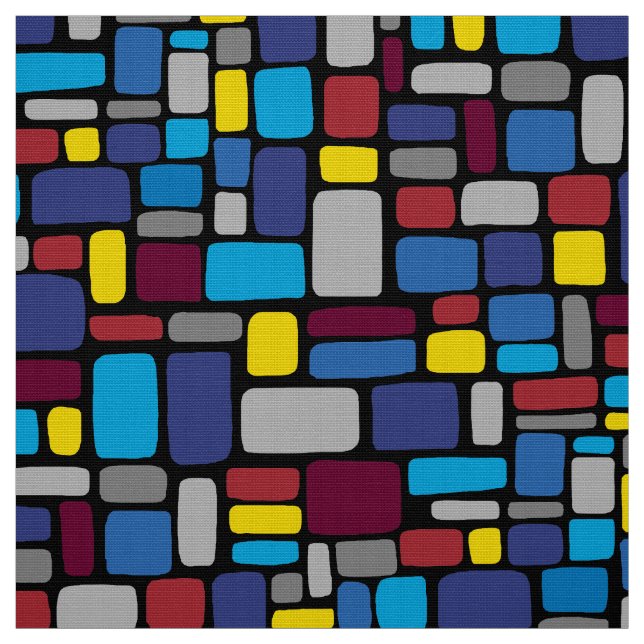 Tecido Padrão de Abstrato mosaico 050721 v2 (Modelo)