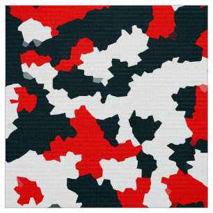Tecido Padrão de Abstrato preto branco vermelho