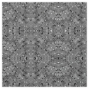 Tecido Padrão de abstrato preto e branco