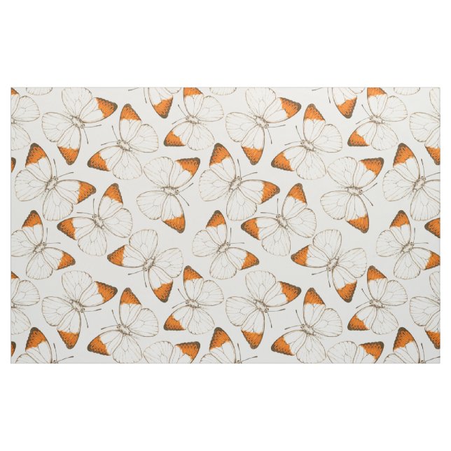 Tecido Padrão de aquarela das borboletas (Fat Quarter)