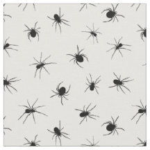 Padrão de aranha branca e preto assustador