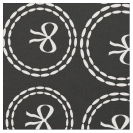 Tecido Padrão de Arco branco-abstrato - preto