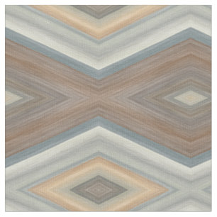 Tecido Padrão de Argyle Funky Azul bege castanho-Cinza