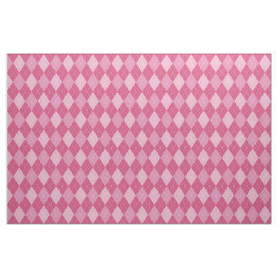 Tecido Padrão de Argyle, rosa