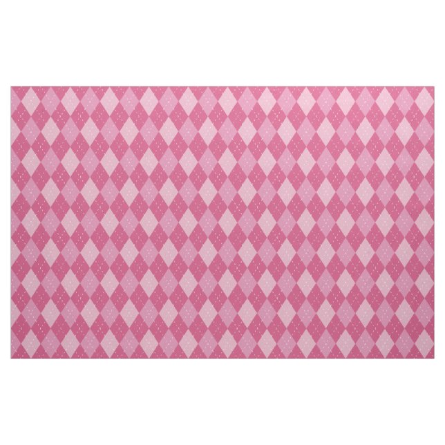 Tecido Padrão de Argyle, rosa (Fat Quarter)